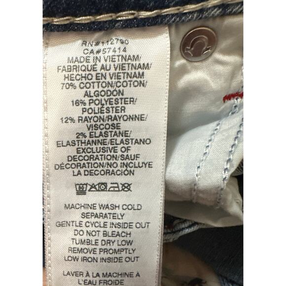 True Religion 207789 San Clemente Charlie HR Vintage Flare Jeans Size 28 New - Picture 8 of 9